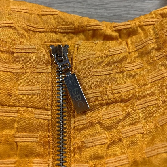 See By Chloe Orange Bow Square Neckline Mini Dress - Picture 7 of 12